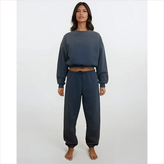 Felpa super morbida grigia scura del cozy set, nuova ossessione completo